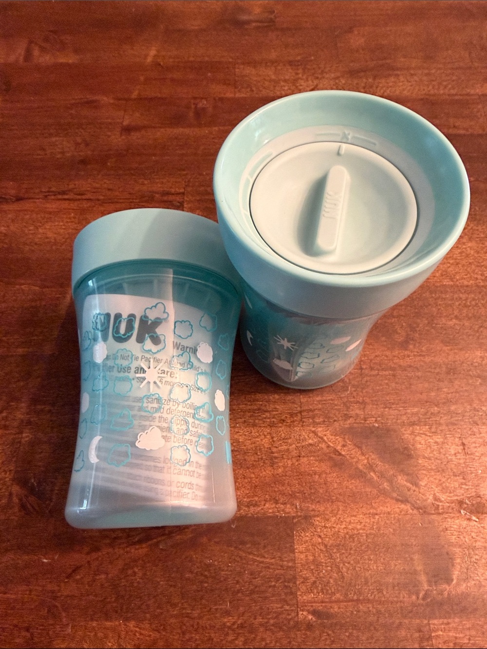 NUK Kids Spill-Proof Training Cup Set - Light Blue - Set of 2